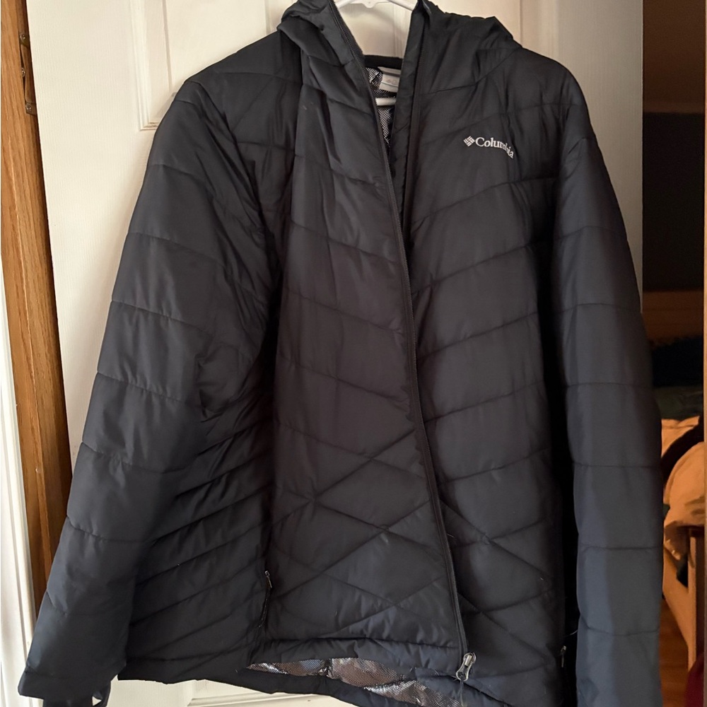 Columbia Black omni heat Jacket